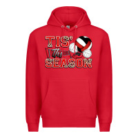 Red tis' the season volleyball Premium Hoodie - Zillion Design Studio