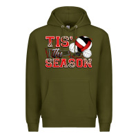 Army Green tis' the season volleyball Premium Hoodie - Zillion Design Studio