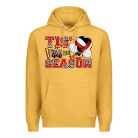 Mustard tis' the season volleyball Premium Hoodie - Zillion Design Studio