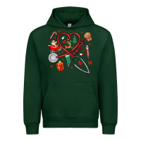Foreset Green christmas nurse Urban Hoodie - MaliasSmallBusiness