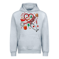 Heather Grey christmas nurse Urban Hoodie - MaliasSmallBusiness