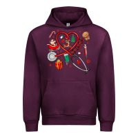 Mauve Wine christmas nurse Urban Hoodie - MaliasSmallBusiness