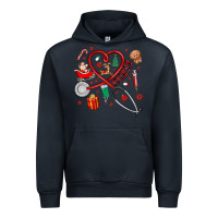 Navy christmas nurse Urban Hoodie - MaliasSmallBusiness