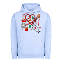 Pigment Grape Ice christmas nurse Urban Hoodie - MaliasSmallBusiness