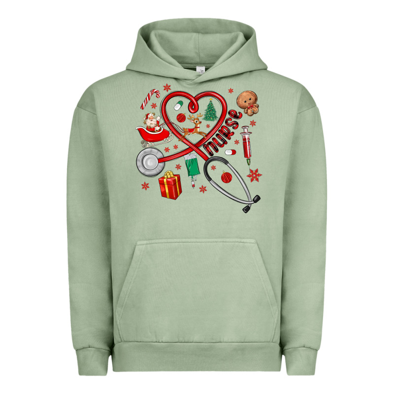 Christmas Nurse Urban Hoodie by MaliasSmallBusiness | Teevron