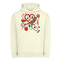 Pigment Pistachio christmas nurse Urban Hoodie - MaliasSmallBusiness