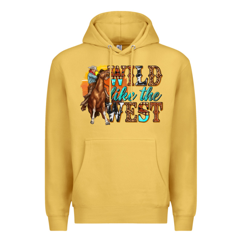 Wild Like West Premium Hoodie by texasbilliewilder | Teevron