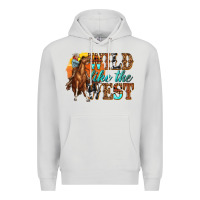 Dove Grey wild like west Premium Hoodie - texasbilliewilder