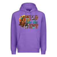 Purple wild like west Premium Hoodie - texasbilliewilder