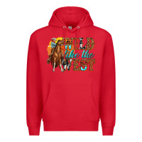 Red wild like west Premium Hoodie - texasbilliewilder