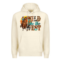 Sandshell wild like west Premium Hoodie - texasbilliewilder