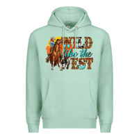 Seafoam wild like west Premium Hoodie - texasbilliewilder
