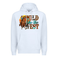 White wild like west Premium Hoodie - texasbilliewilder
