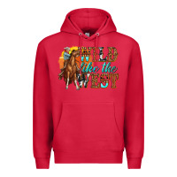 Cardinal wild like west Premium Hoodie - texasbilliewilder