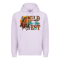 Lilac wild like west Premium Hoodie - texasbilliewilder