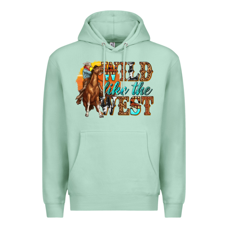 Wild Like West Premium Hoodie by texasbilliewilder | Teevron