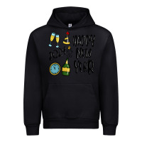Black happy new year 2024 Urban Hoodie - MaliasSmallBusiness