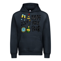 Navy happy new year 2024 Urban Hoodie - MaliasSmallBusiness