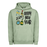 Pigment Oil Green happy new year 2024 Urban Hoodie - MaliasSmallBusiness