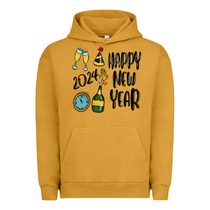 Happy New Year 2024 Urban Hoodie by MaliasSmallBusiness | Teevron