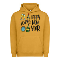 Pigment Peanut Butter happy new year 2024 Urban Hoodie - MaliasSmallBusiness