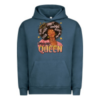 Pigment Midnight Navy black queen Urban Hoodie - MaliasSmallBusiness