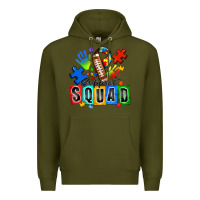 Army Green american football support squad autism Premium Hoodie - Zillion Design Studio