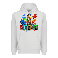 Dove Grey american football support squad autism Premium Hoodie - Zillion Design Studio