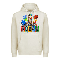 Oatmeal Heather american football support squad autism Premium Hoodie - Zillion Design Studio