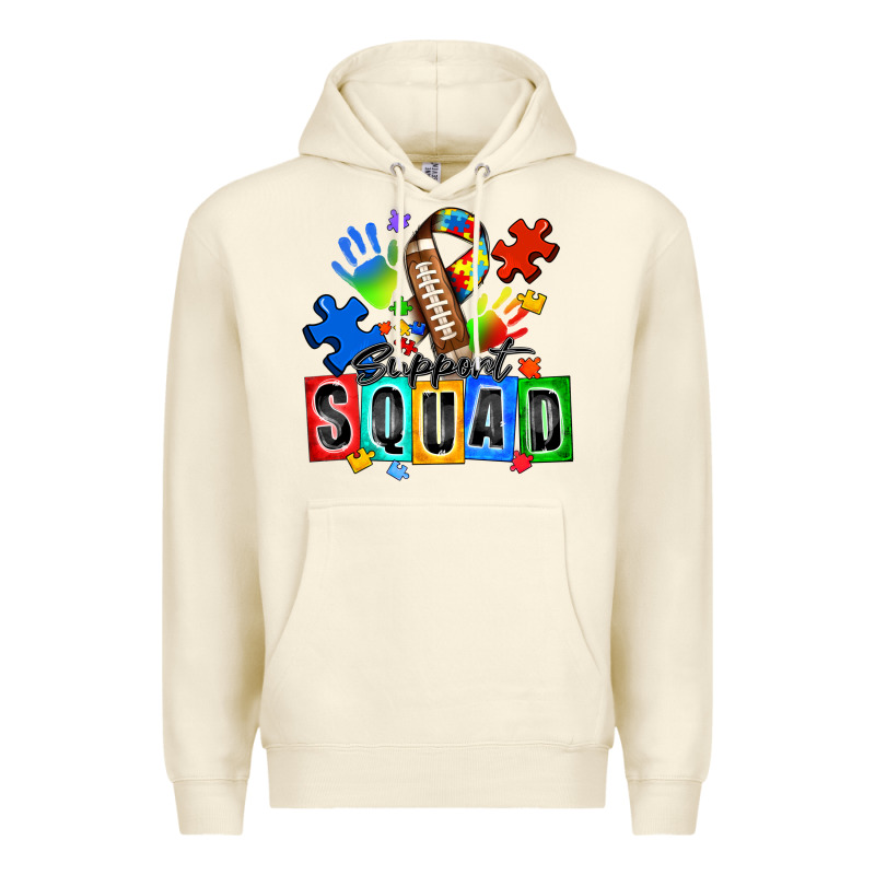 American Football Support Squad Autism Premium Hoodie by Zillion Design Studio | Teevron