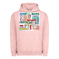 Pigment Salmon autism Urban Hoodie - MaliasSmallBusiness