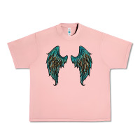Salmon turquoise leopard wings Urban Heavy Tee - RanaPortraitStore