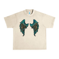 Sandshell turquoise leopard wings Urban Heavy Tee - RanaPortraitStore