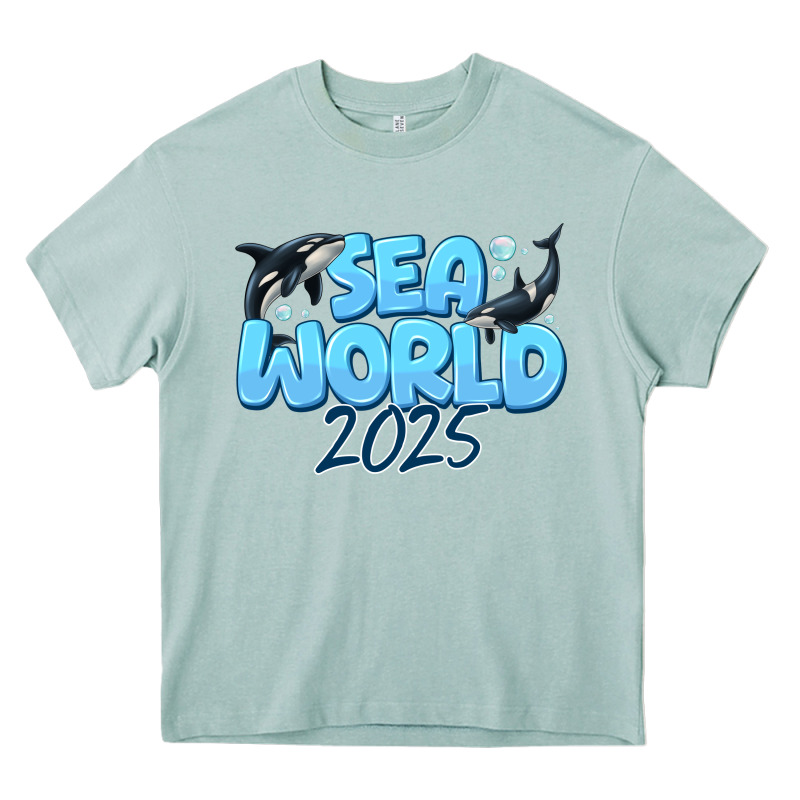 Sea World 2025 Heavy Core Tee by CowhideDigitalArt | Teevron