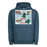 Pigment Midnight Navy paramedic life Urban Hoodie - MaliasSmallBusiness