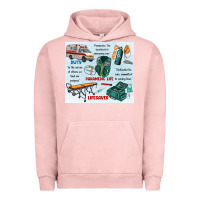 Pigment Salmon paramedic life Urban Hoodie - MaliasSmallBusiness