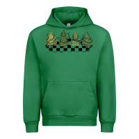 Emerald christmas checkered trees Urban Hoodie - MaliasSmallBusiness