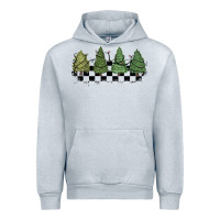Heather Grey christmas checkered trees Urban Hoodie - MaliasSmallBusiness