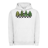 Pigment Lunar Rock christmas checkered trees Urban Hoodie - MaliasSmallBusiness