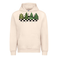 Sandshell christmas checkered trees Urban Hoodie - MaliasSmallBusiness