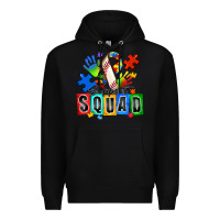 Black baseball support squad autism Premium Hoodie - Zillion Design Studio