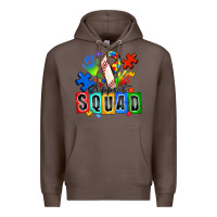 Coffee baseball support squad autism Premium Hoodie - Zillion Design Studio