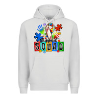 Dove Grey baseball support squad autism Premium Hoodie - Zillion Design Studio