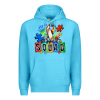 Ocean Blue baseball support squad autism Premium Hoodie - Zillion Design Studio
