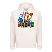 Pale Pink baseball support squad autism Premium Hoodie - Zillion Design Studio