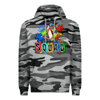 Slate Camo baseball support squad autism Premium Hoodie - Zillion Design Studio