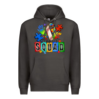 Smoke baseball support squad autism Premium Hoodie - Zillion Design Studio