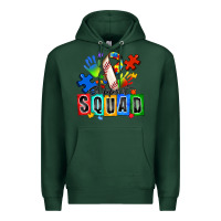 Sports Green baseball support squad autism Premium Hoodie - Zillion Design Studio