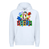 White baseball support squad autism Premium Hoodie - Zillion Design Studio