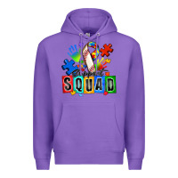 Purple baseball support squad autism Premium Hoodie - Zillion Design Studio
